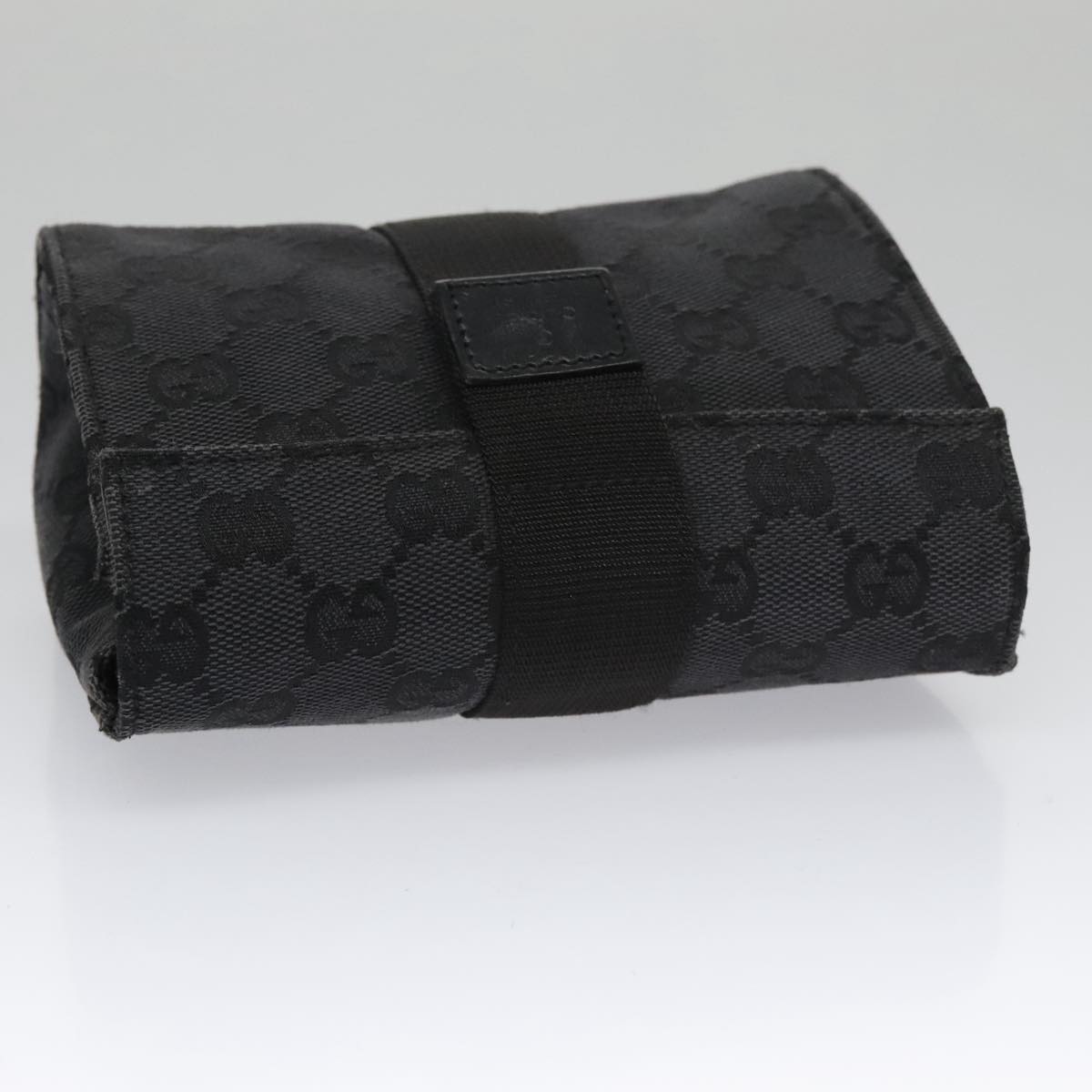 Gucci Gg Canvas Black Canvas Clutch Bag