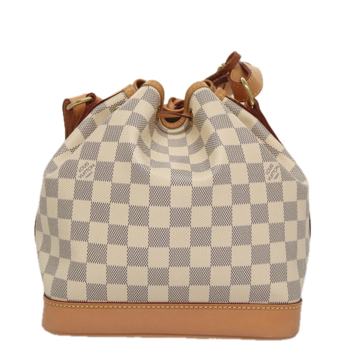 Louis Vuitton Noé Bb White Canvas Shoulder Bag