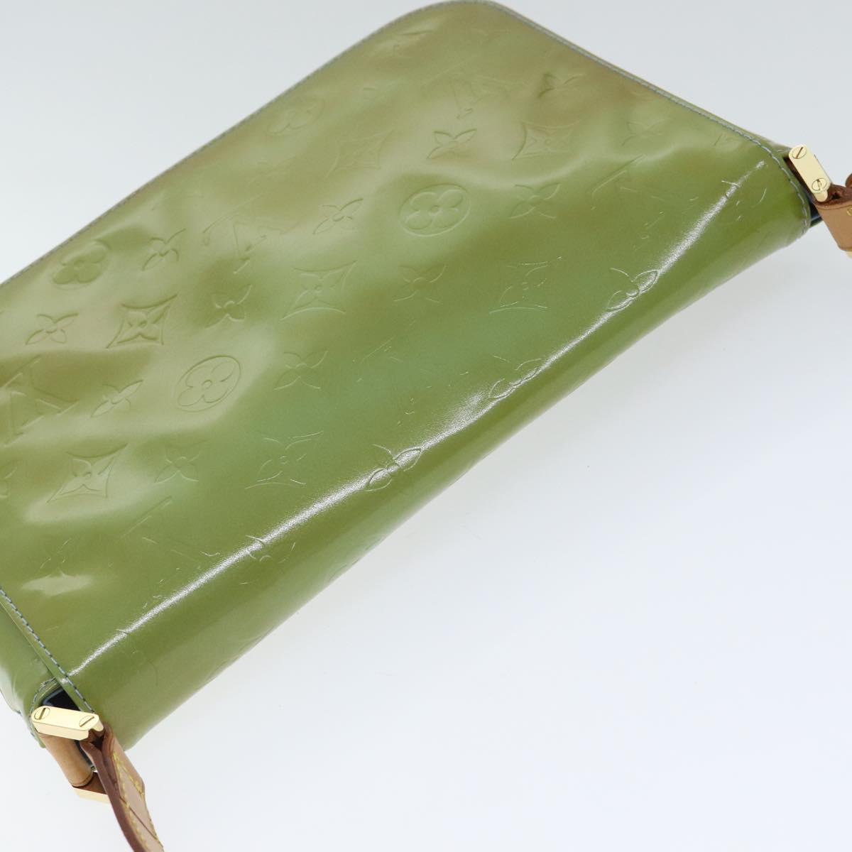 Louis Vuitton Thompson Street Green Patent Leather Shoulder Bag