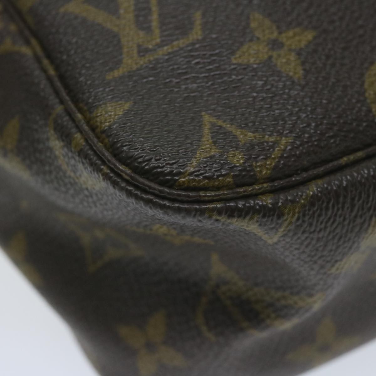 Louis Vuitton Trousse De Toilette Brown Canvas Clutch Bag