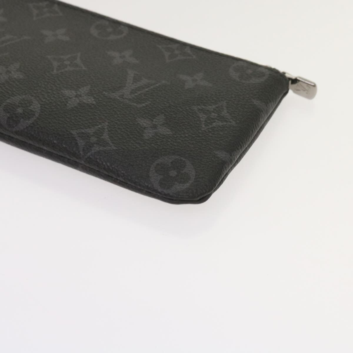 Louis Vuitton Pochette Clés Black Canvas Clutch Bag