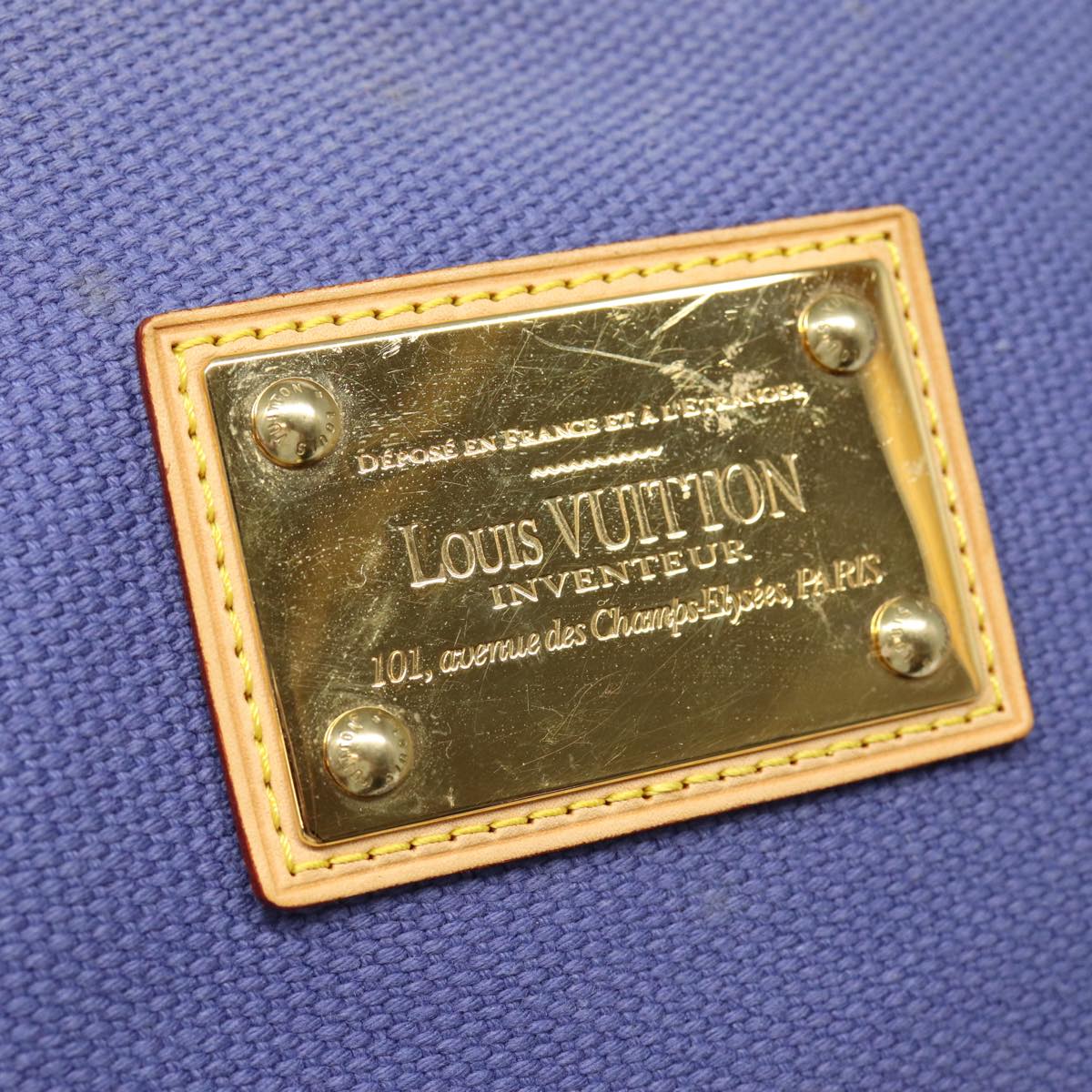 Louis Vuitton Antigua Navy Canvas Tote Bag