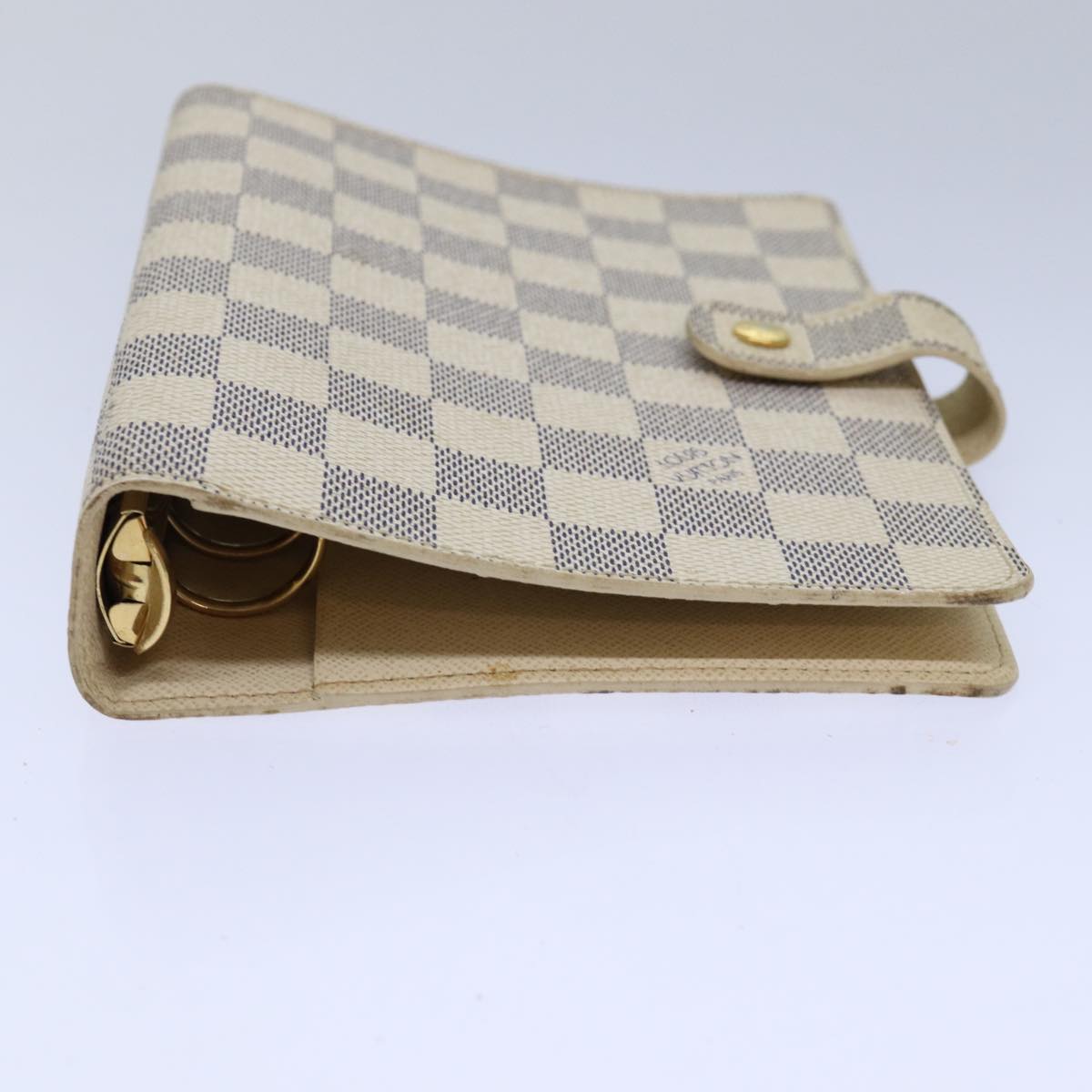 Louis Vuitton Agenda Cover Beige Canvas Wallet