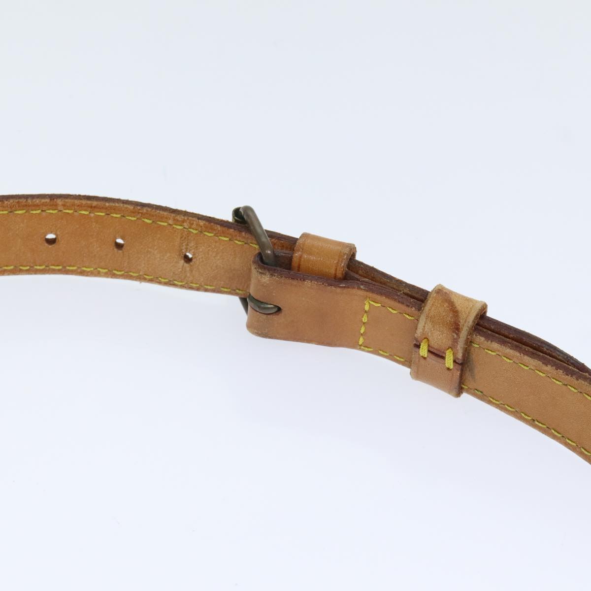 Louis Vuitton Shoulder Strap Beige Leather Bag Jewelry