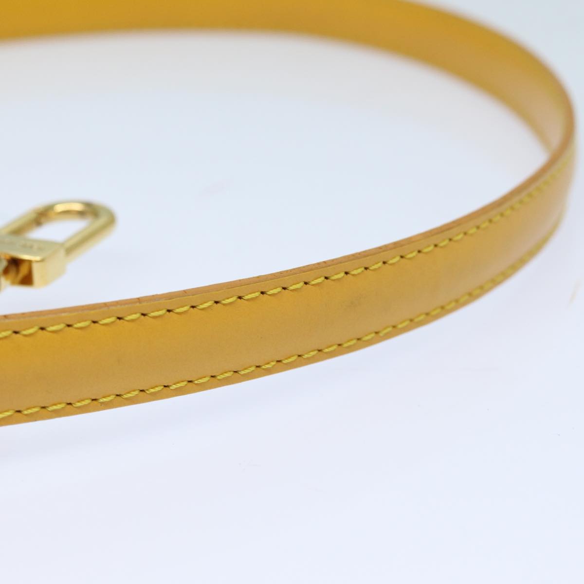 Louis Vuitton Shoulder Strap Yellow Leather Bag Jewelry