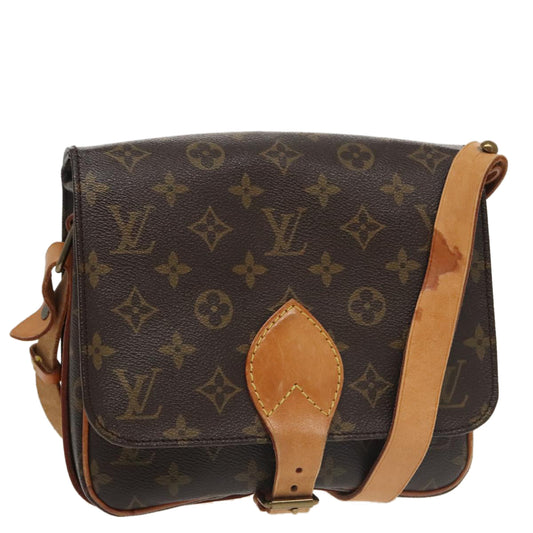 Louis Vuitton Cartouchiere Brown Canvas Shoulder Bag