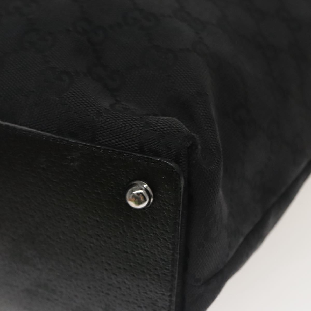 Gucci -- Black Canvas Tote Bag