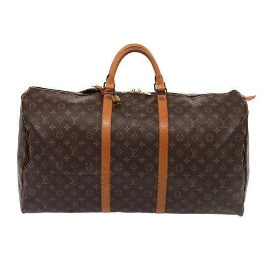 Louis Vuitton Keepall 60 Brown Canvas Travel Bag