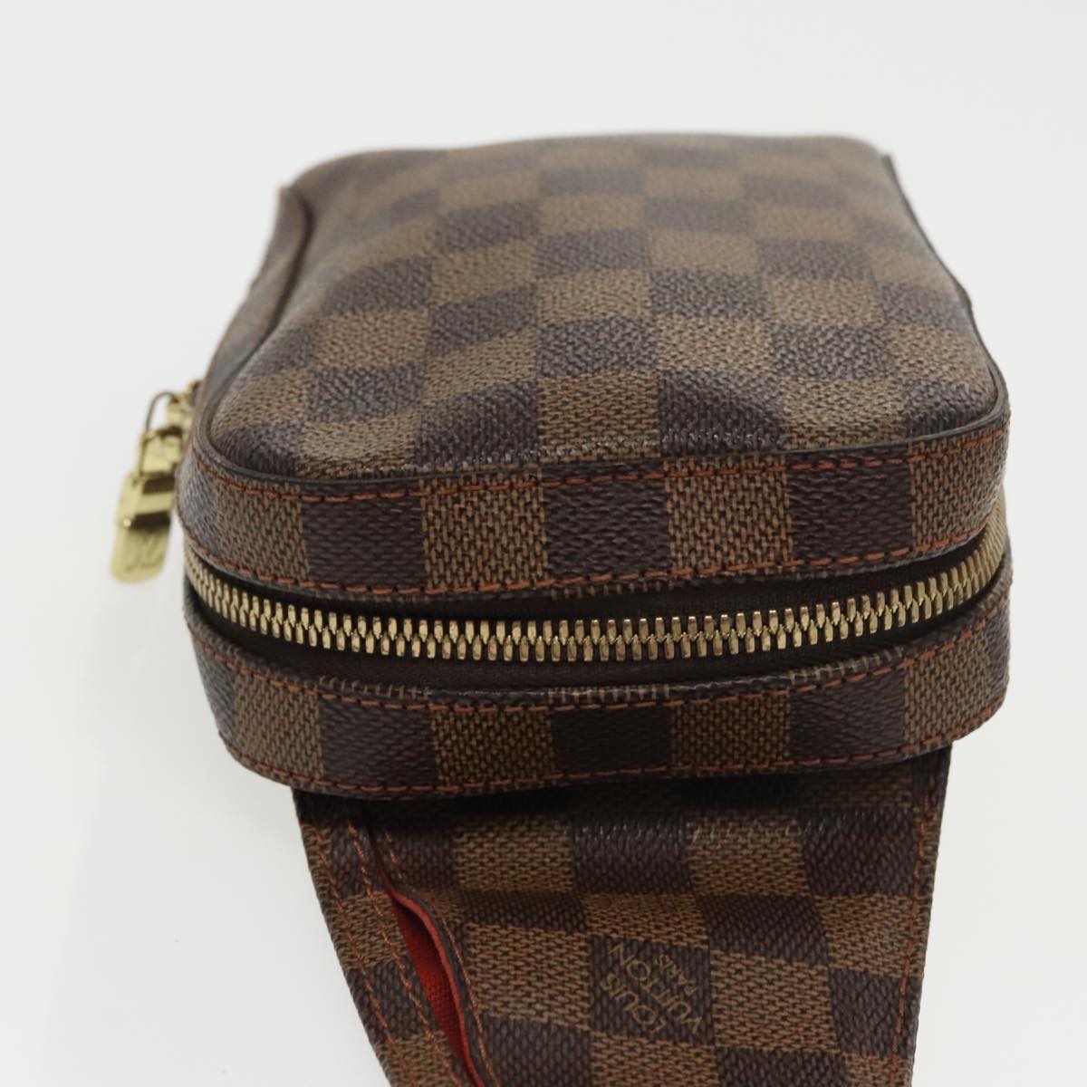 Louis Vuitton Geronimos Brown Canvas Shoulder Bag