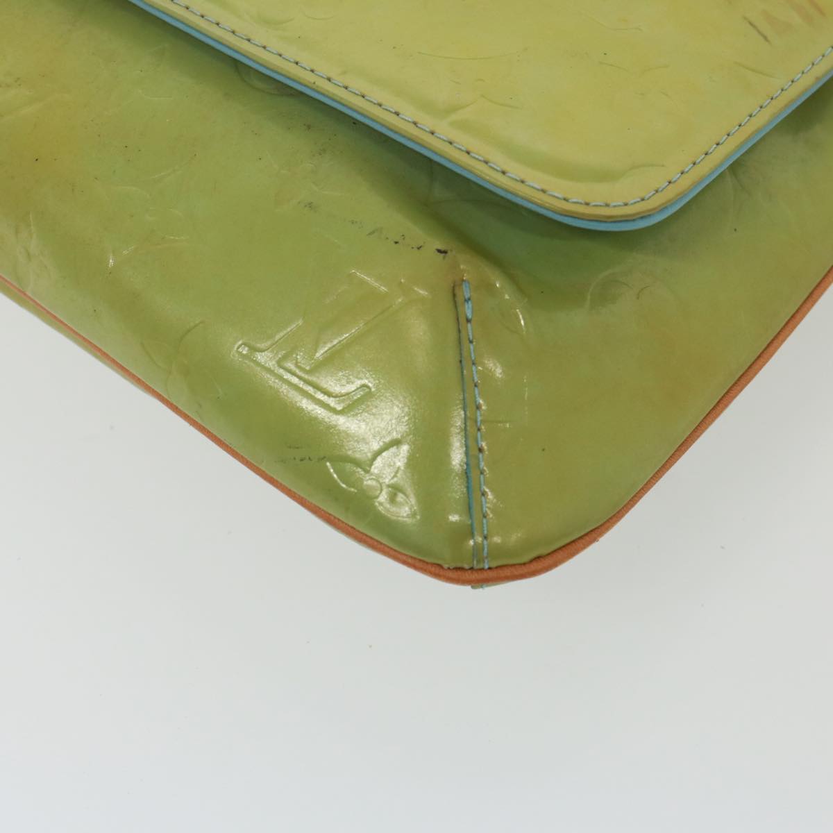 Louis Vuitton Thompson Street Green Patent Leather Shoulder Bag