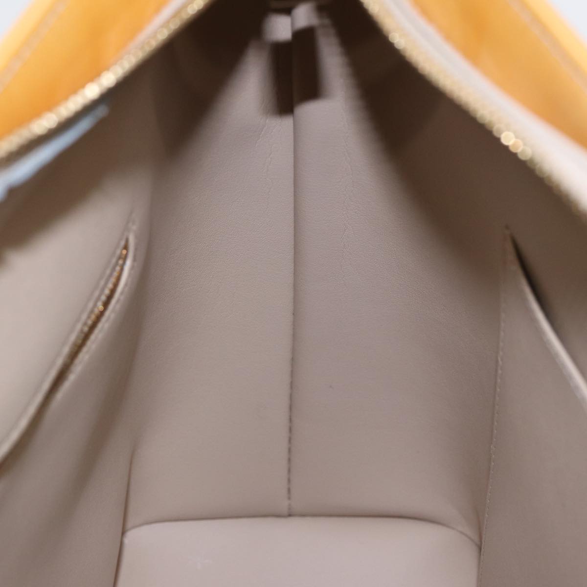 Louis Vuitton Houston Beige Patent Leather Handbag