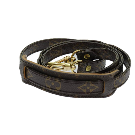 Louis Vuitton Shoulder Strap Brown Canvas Bag Jewelry ()