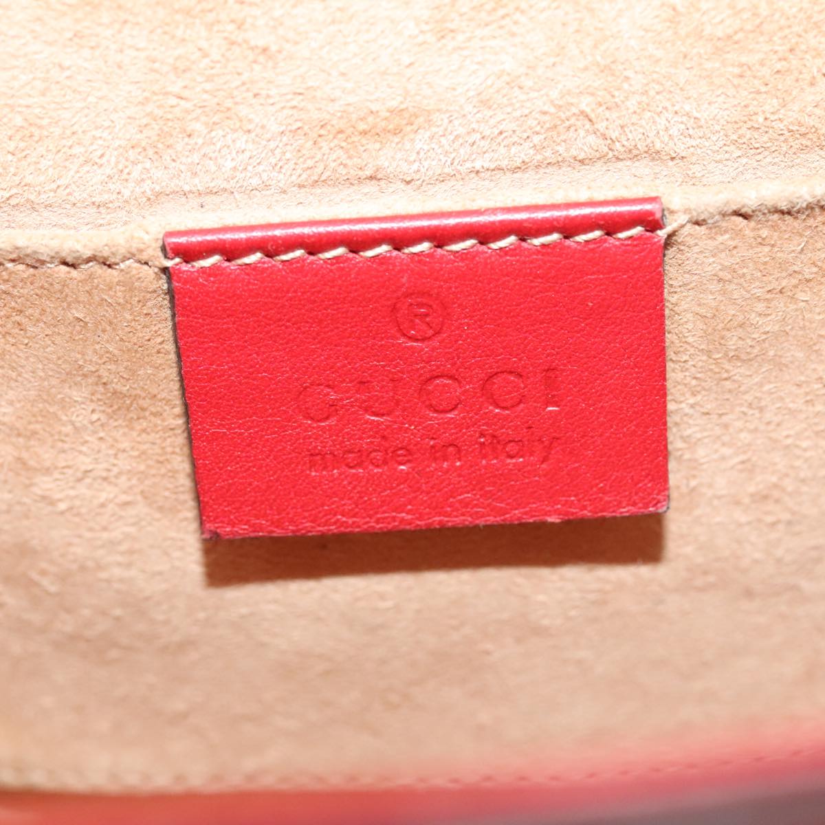 Gucci Padlock Red Leather Shoulder Bag