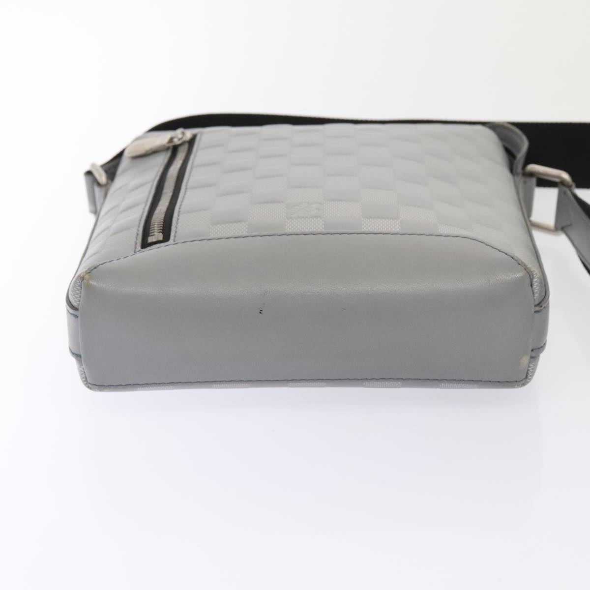 Louis Vuitton Messenger Silver Leather Shoulder Bag