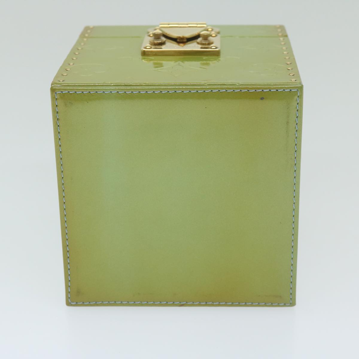 Louis Vuitton Bleecker Green Patent Leather Clutch Bag