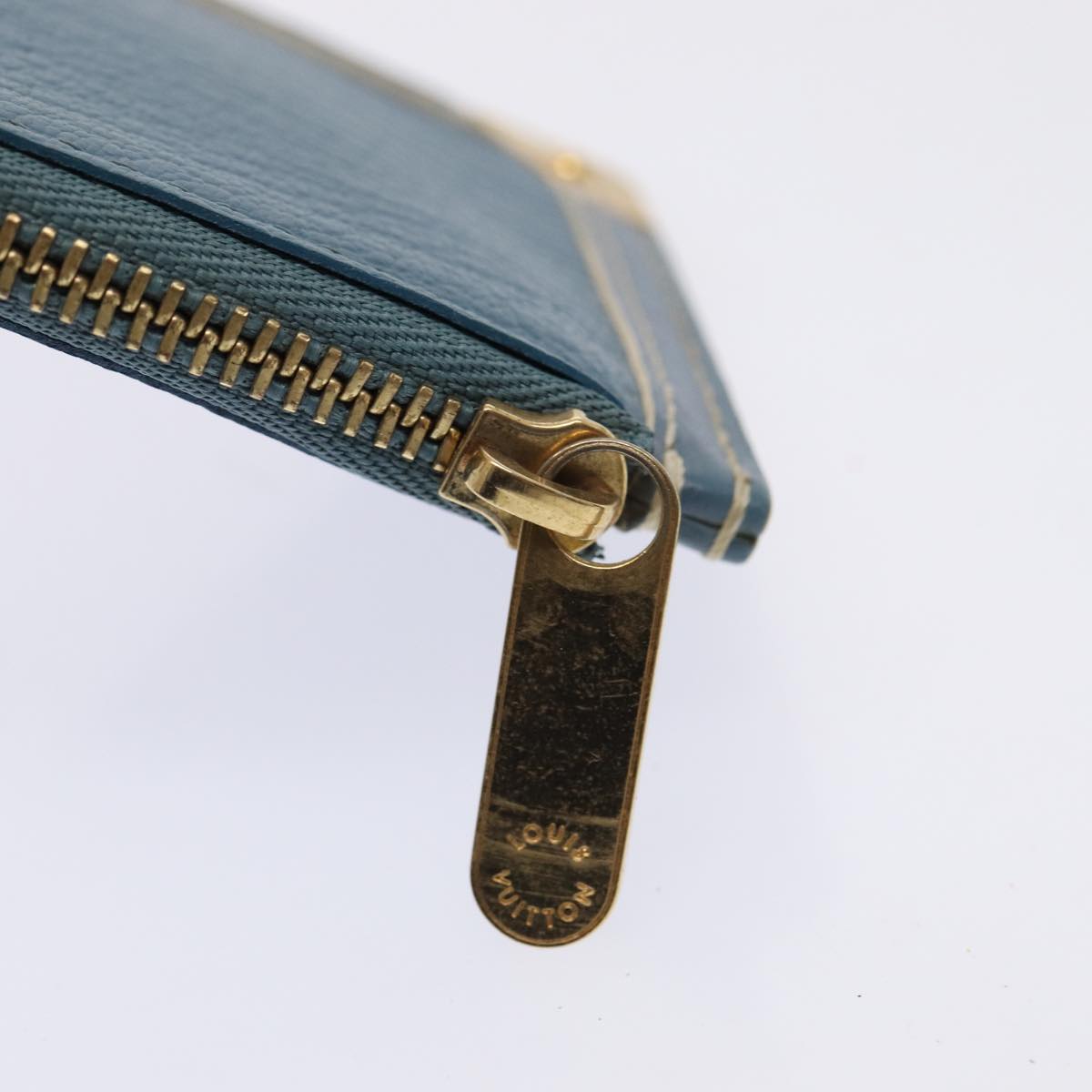 Louis Vuitton Suhali Blue Leather Wallet