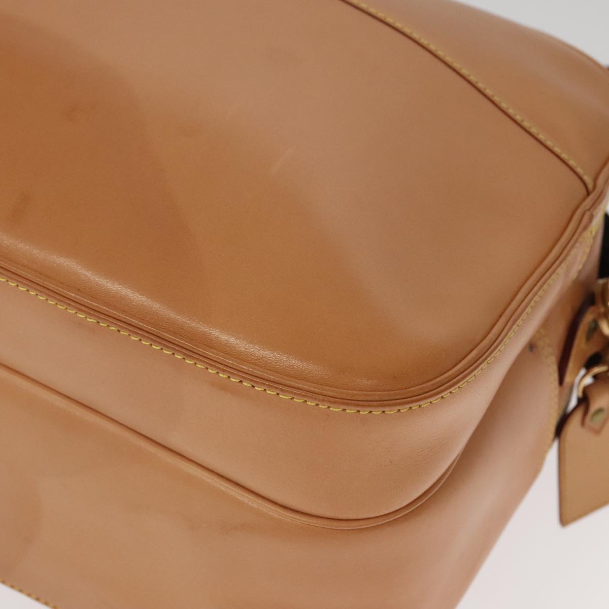 Louis Vuitton Reporter Beige Leather Shoulder Bag