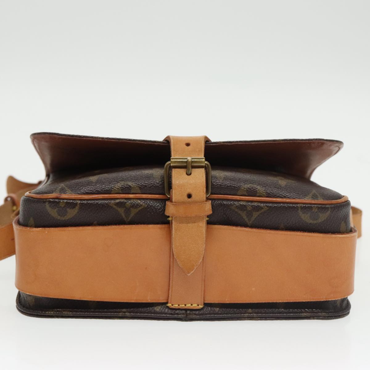 Louis Vuitton Cartouchiere Brown Canvas Shoulder Bag