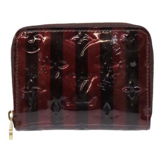 Louis Vuitton Zippy Coin Purse Burgundy Patent Leather Wallet