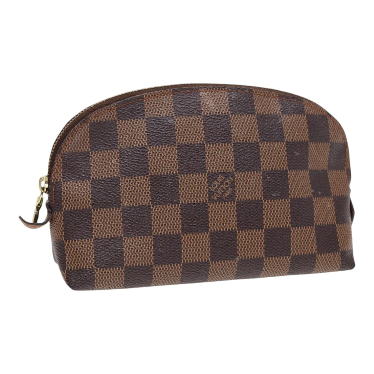 Louis Vuitton Trousse A Maquillage Brush Brown Canvas Clutch Bag