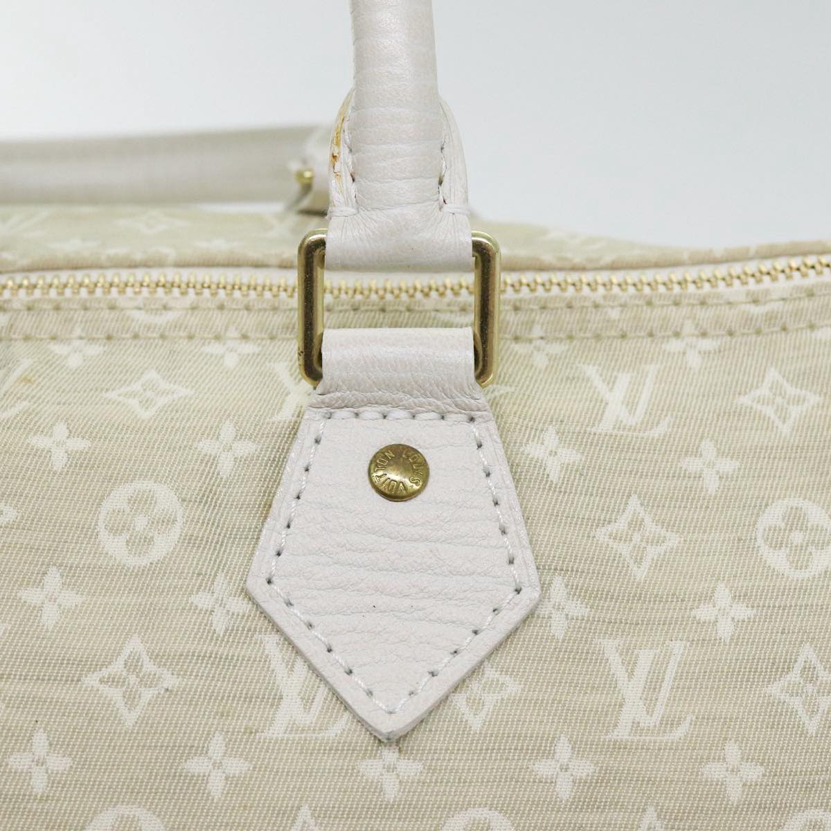 Louis Vuitton Speedy 30 Beige Canvas Handbag