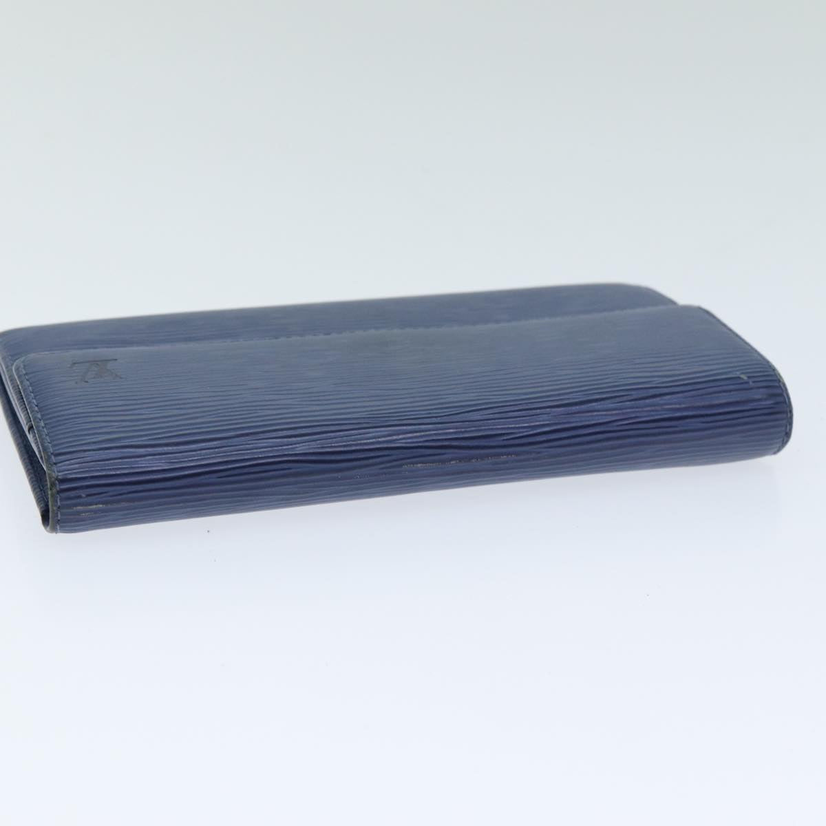 Louis Vuitton Sarah Blue Leather Wallet