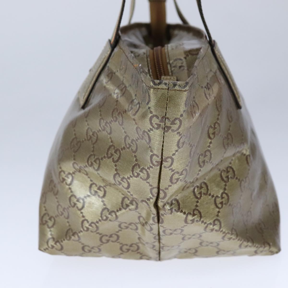 Gucci Gg Crystal Grey Canvas Handbag