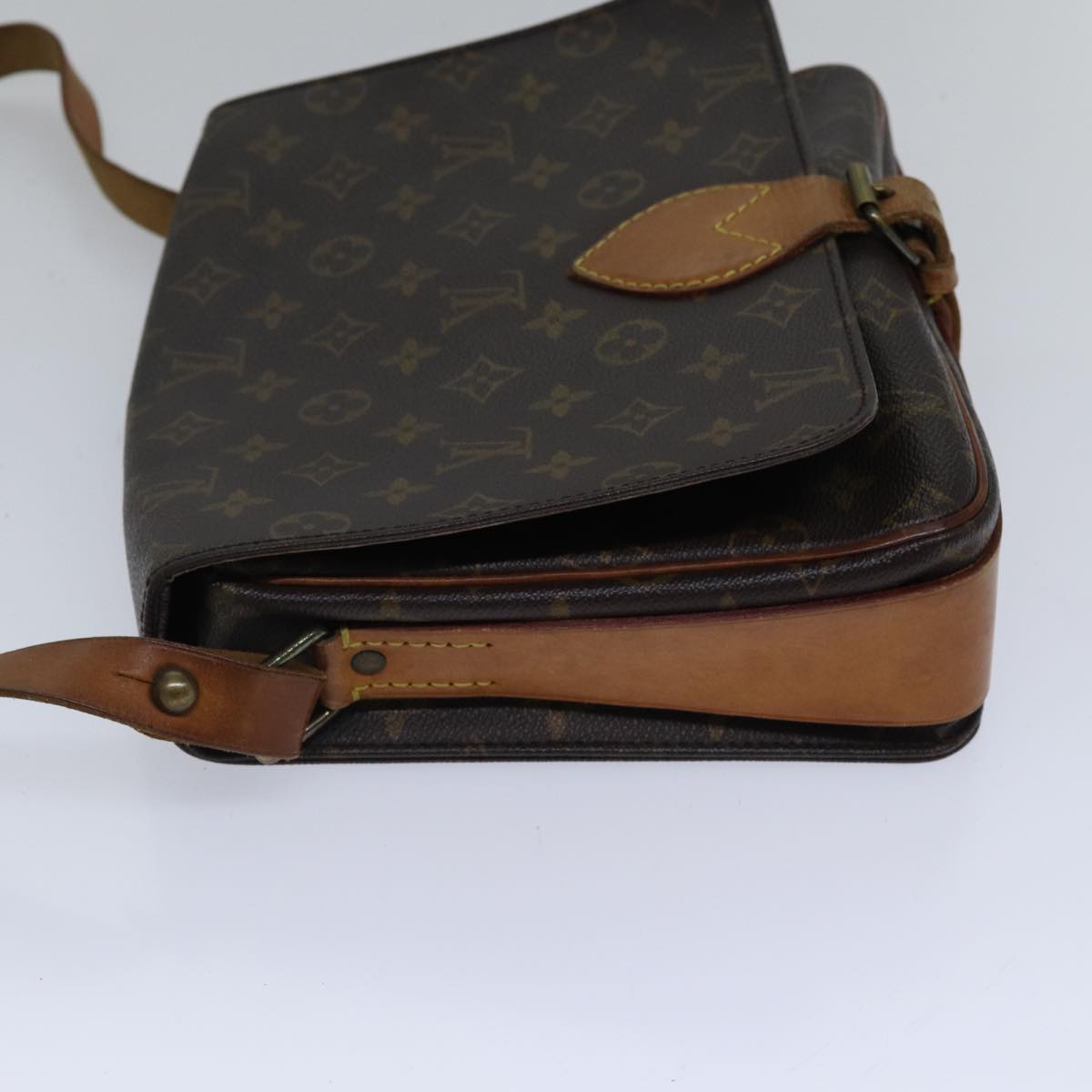 Louis Vuitton Cartouchière 26 Brown Canvas Shoulder Bag
