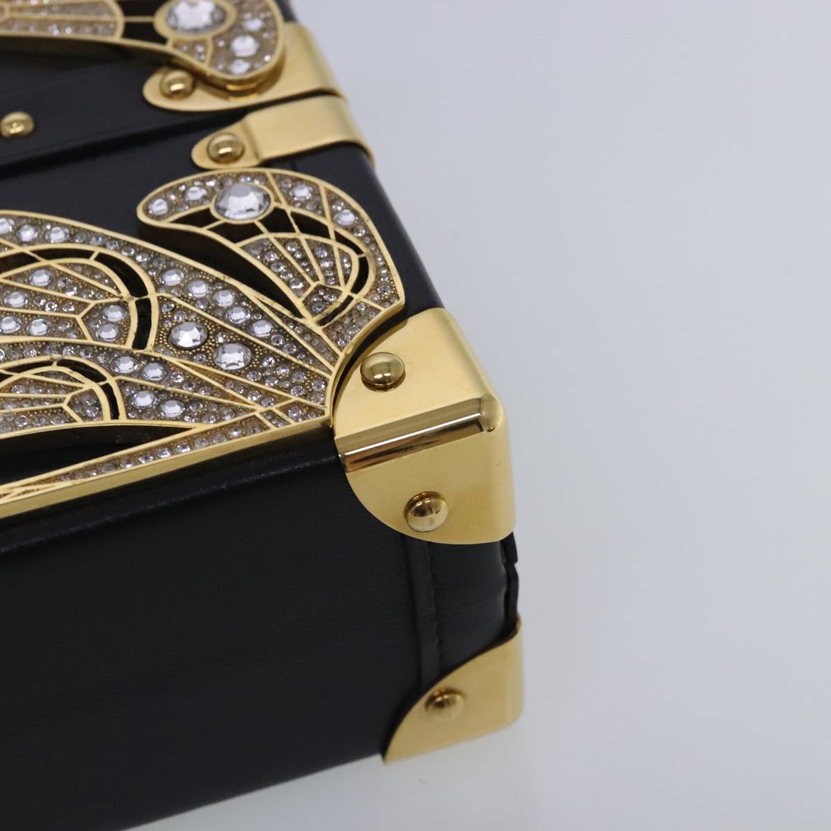 Louis Vuitton Petit Malle Black Leather Shoulder Bag