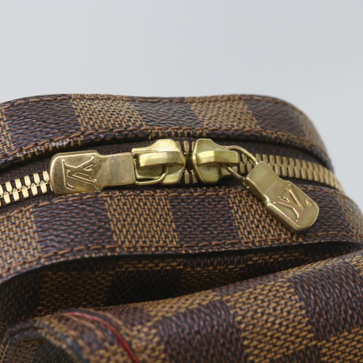 Louis Vuitton Geronimos Brown Canvas Shoulder Bag