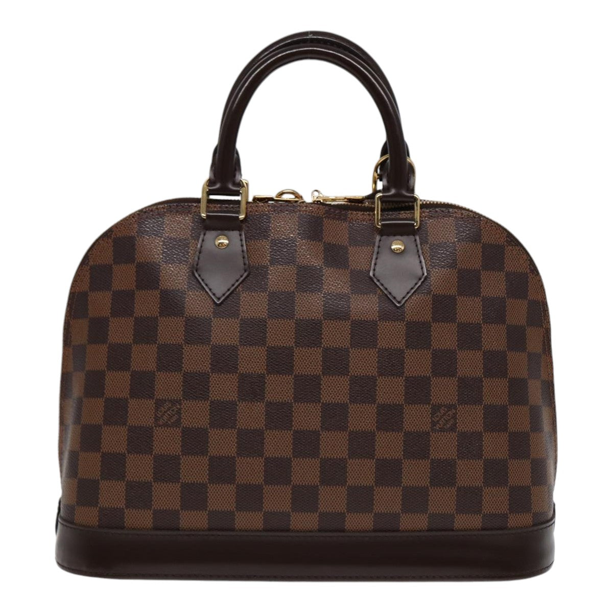 Louis Vuitton Alma Brown Canvas Handbag