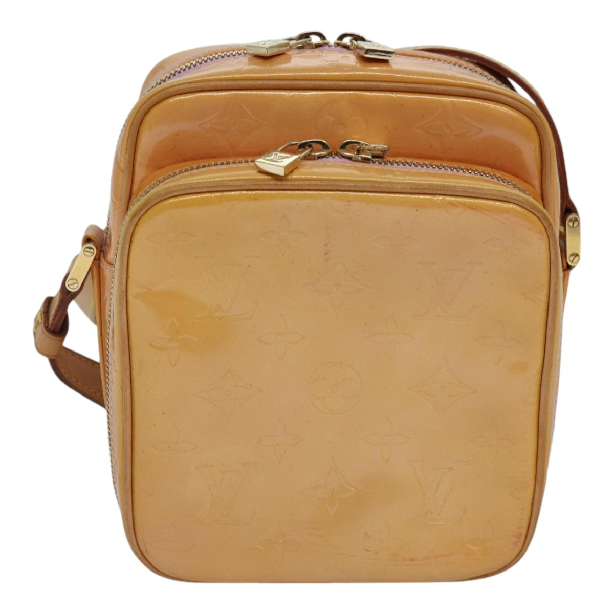 Louis Vuitton Wooster Beige Patent Leather Shoulder Bag