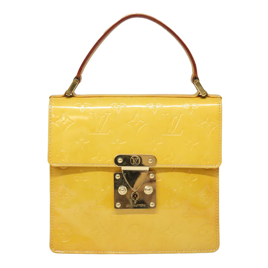 Louis Vuitton Spring Street Yellow Patent Leather Handbag