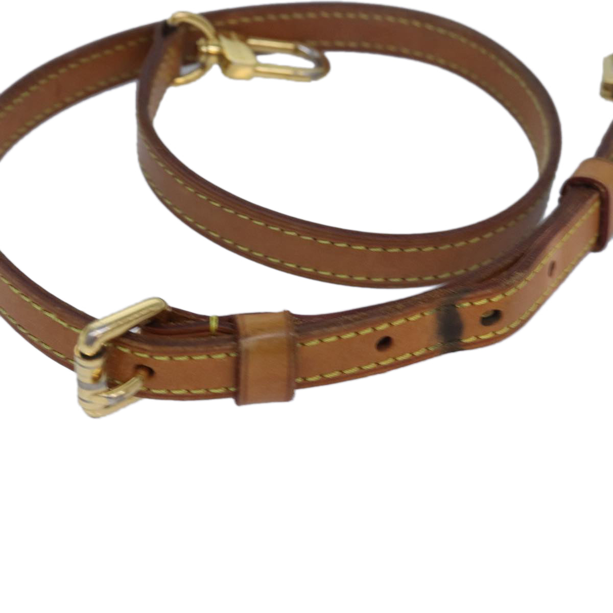 Louis Vuitton Shoulder Strap Beige Leather Bag Jewelry