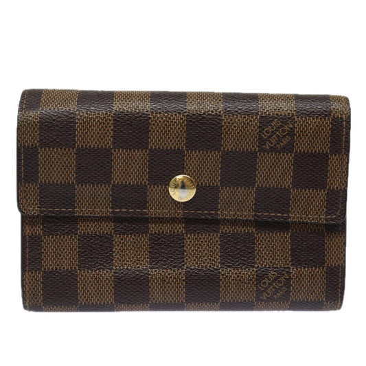 Louis Vuitton Alexandra Brown Canvas Wallet