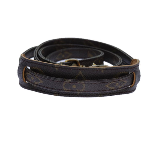 Louis Vuitton Shoulder Strap Brown Canvas Bag Jewelry ()