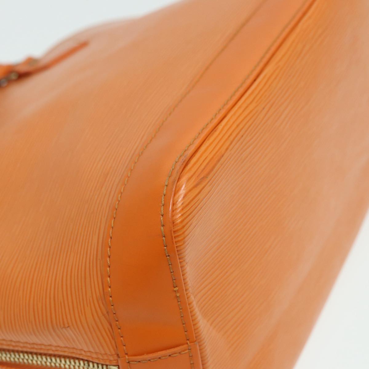 Louis Vuitton Alma Orange Leather Handbag