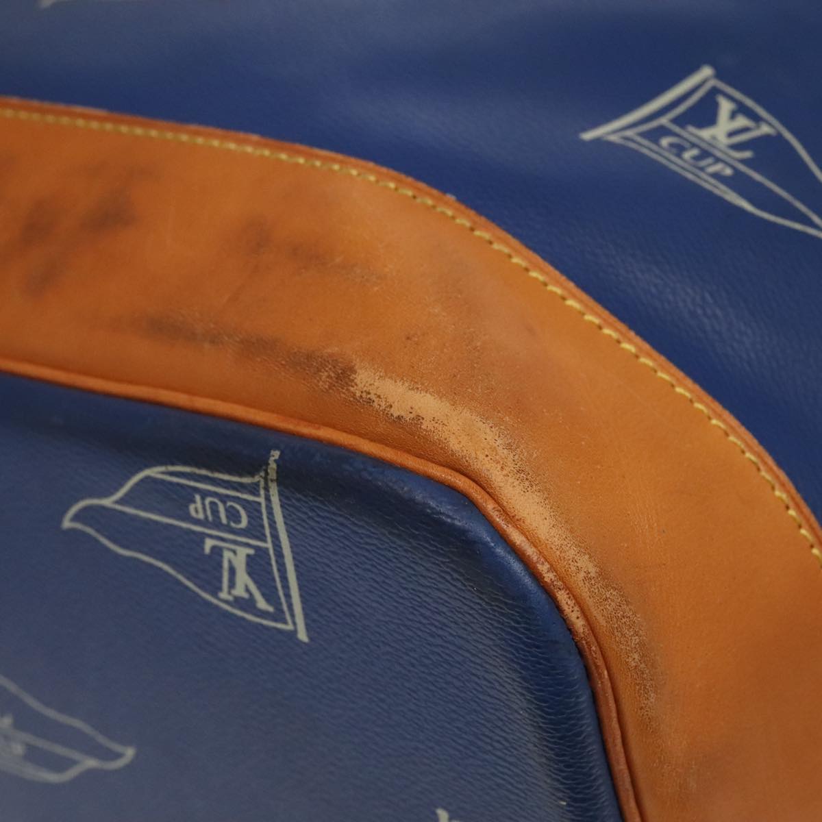 Louis Vuitton Marin Blue Canvas Shoulder Bag
