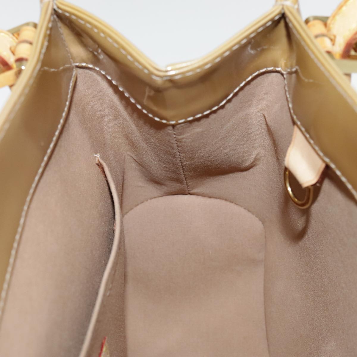 Louis Vuitton Biscayne Bay Brown Patent Leather Shoulder Bag