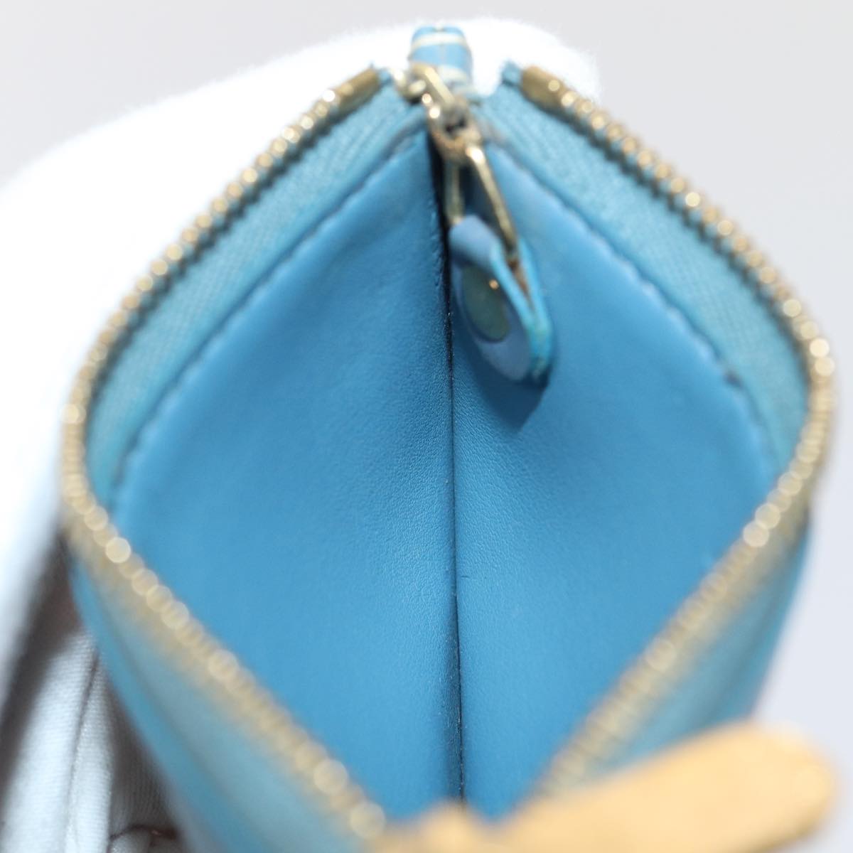 Louis Vuitton Suhali Blue Leather Wallet