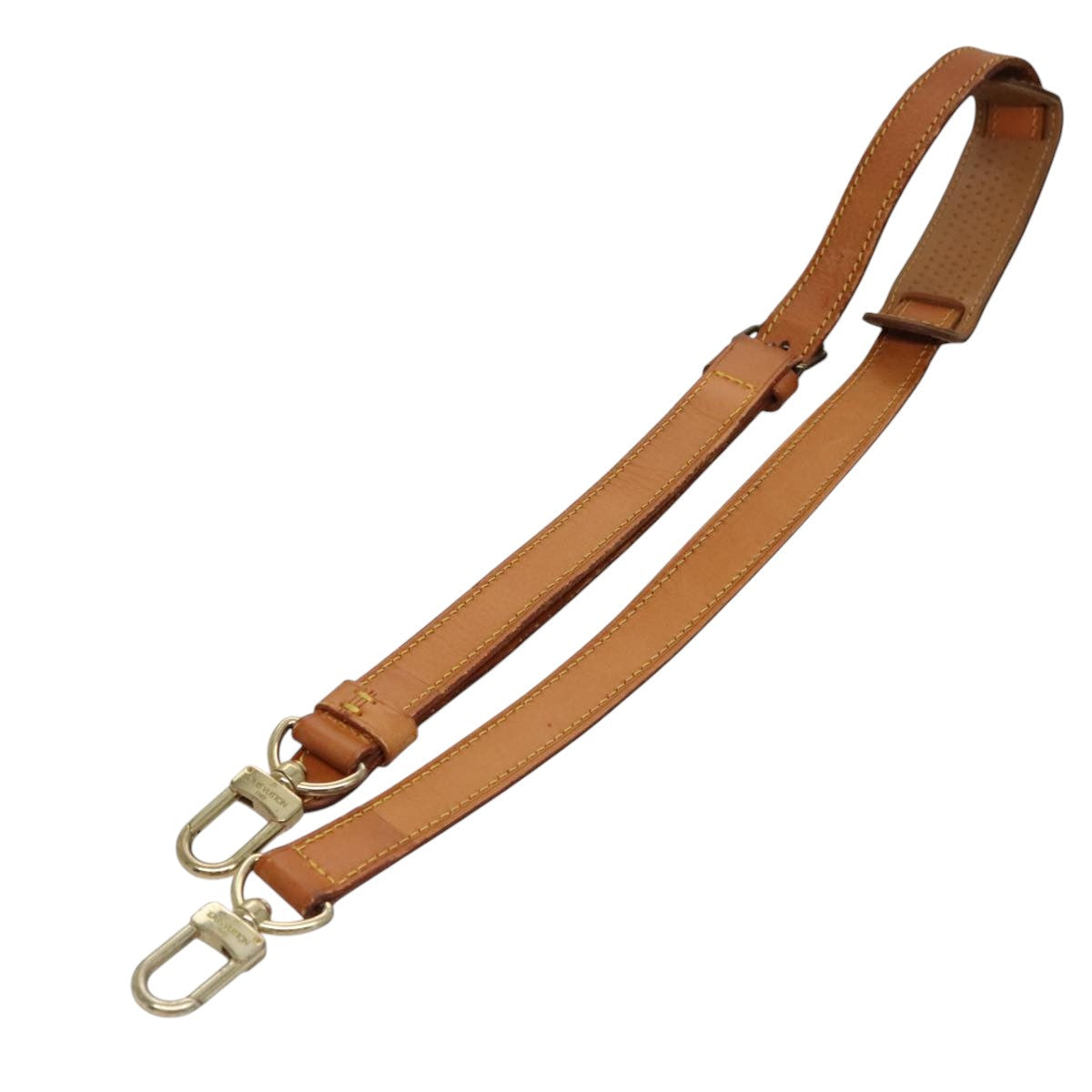 Louis Vuitton Shoulder Strap Beige Leather Bag Jewelry
