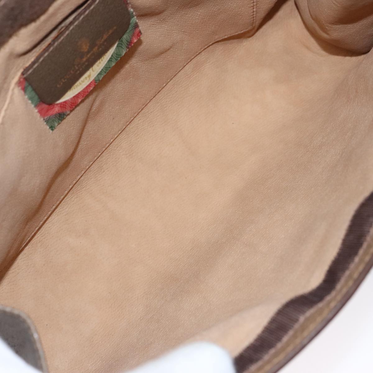 Gucci Sherry Beige Canvas Clutch Bag