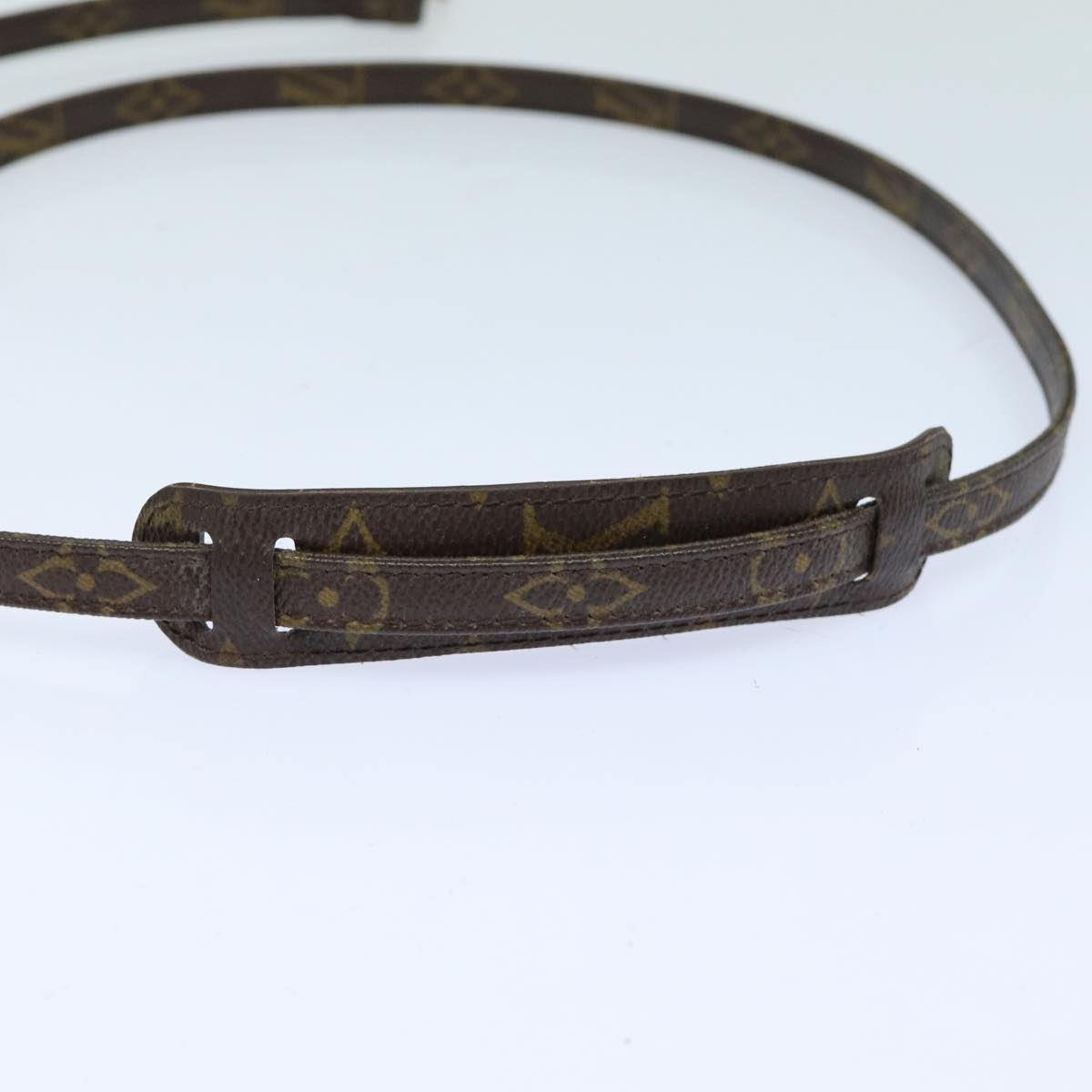 Louis Vuitton Shoulder Strap Brown Canvas Bag Jewelry