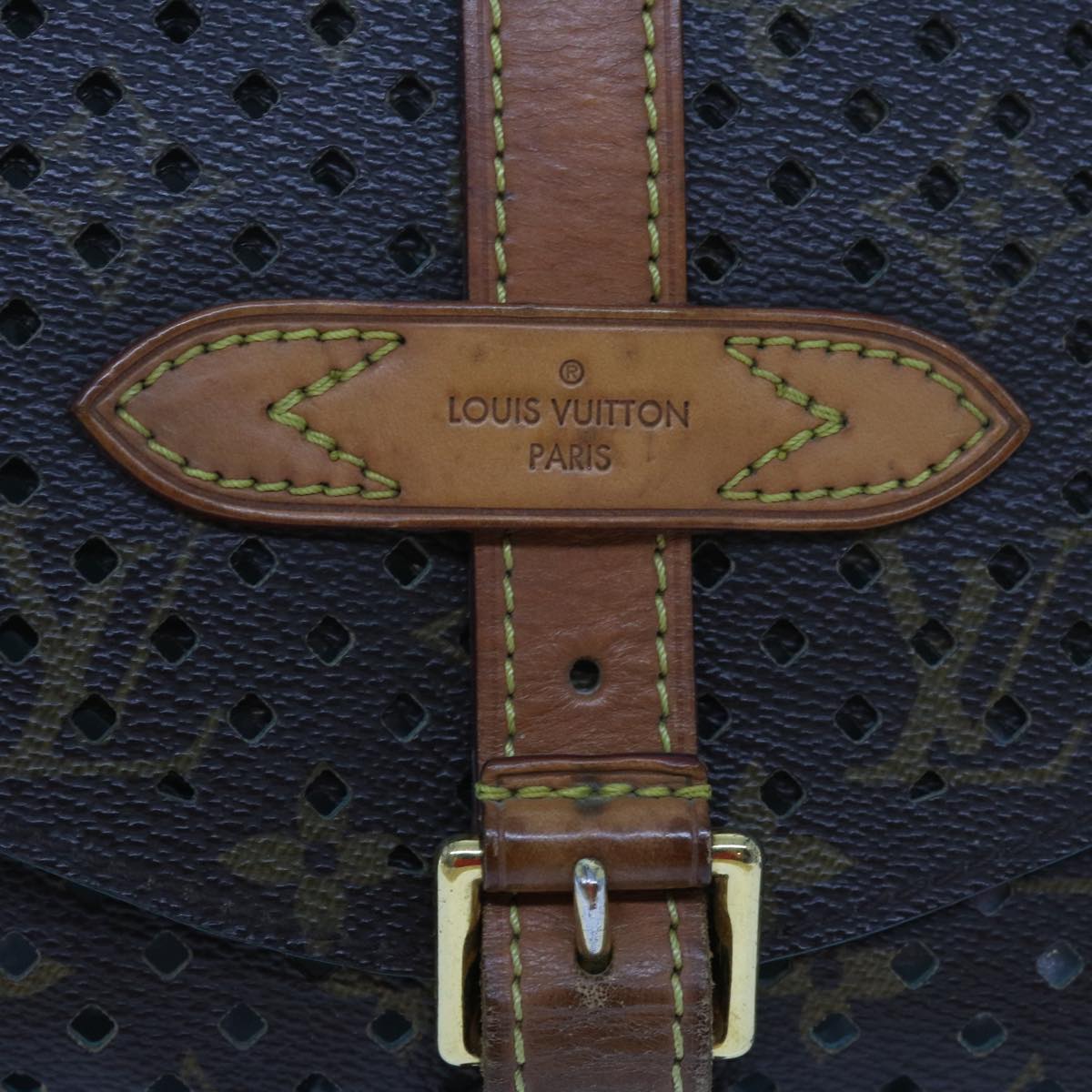 Louis Vuitton Brown Canvas Shoulder Bag