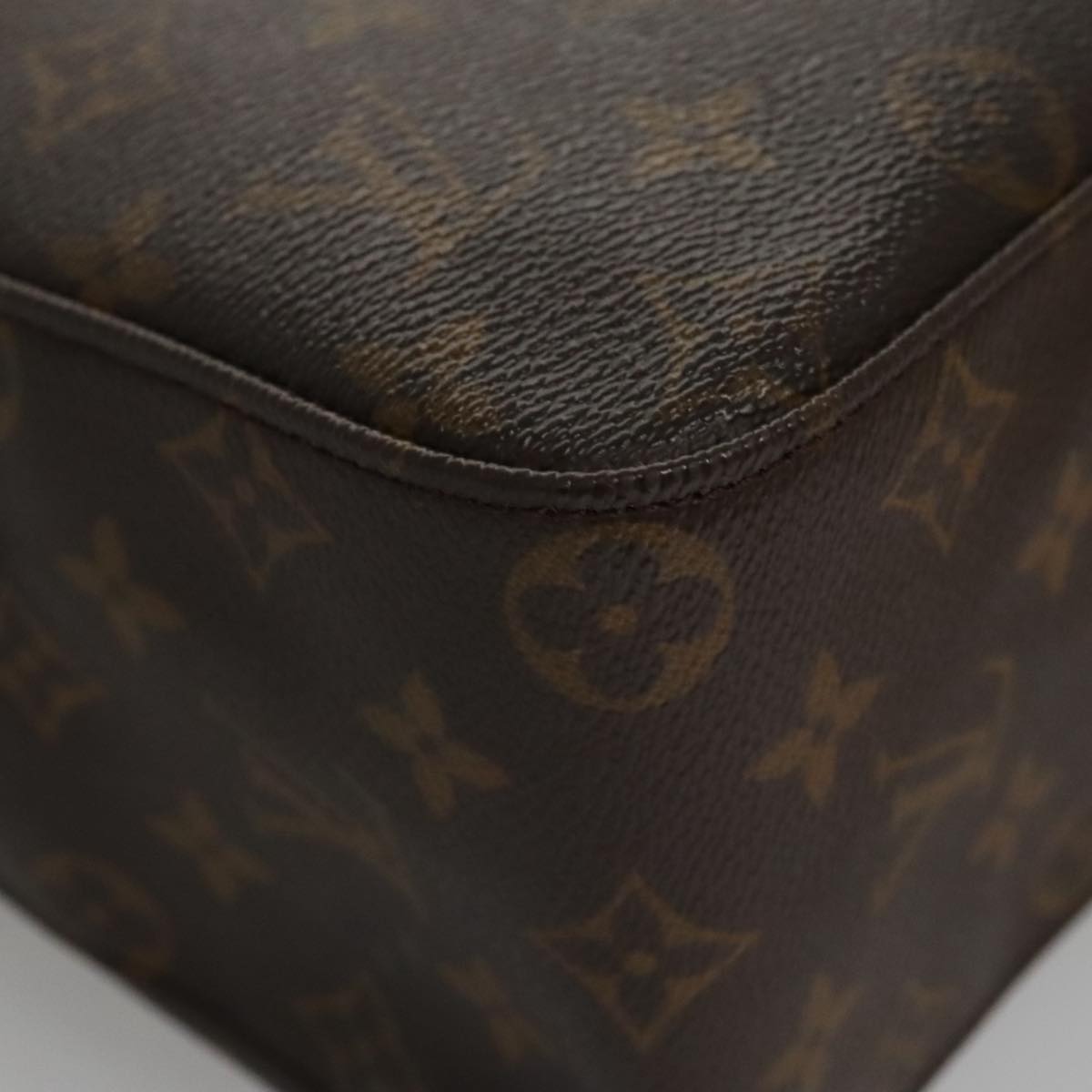 Louis Vuitton Looping Gm Brown Canvas Shoulder Bag
