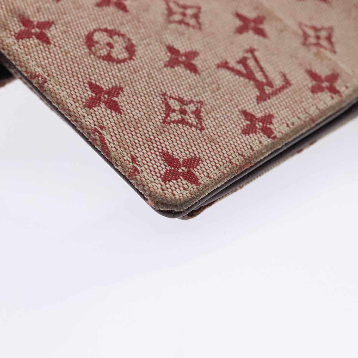 Louis Vuitton Agenda Cover Red Canvas Wallet