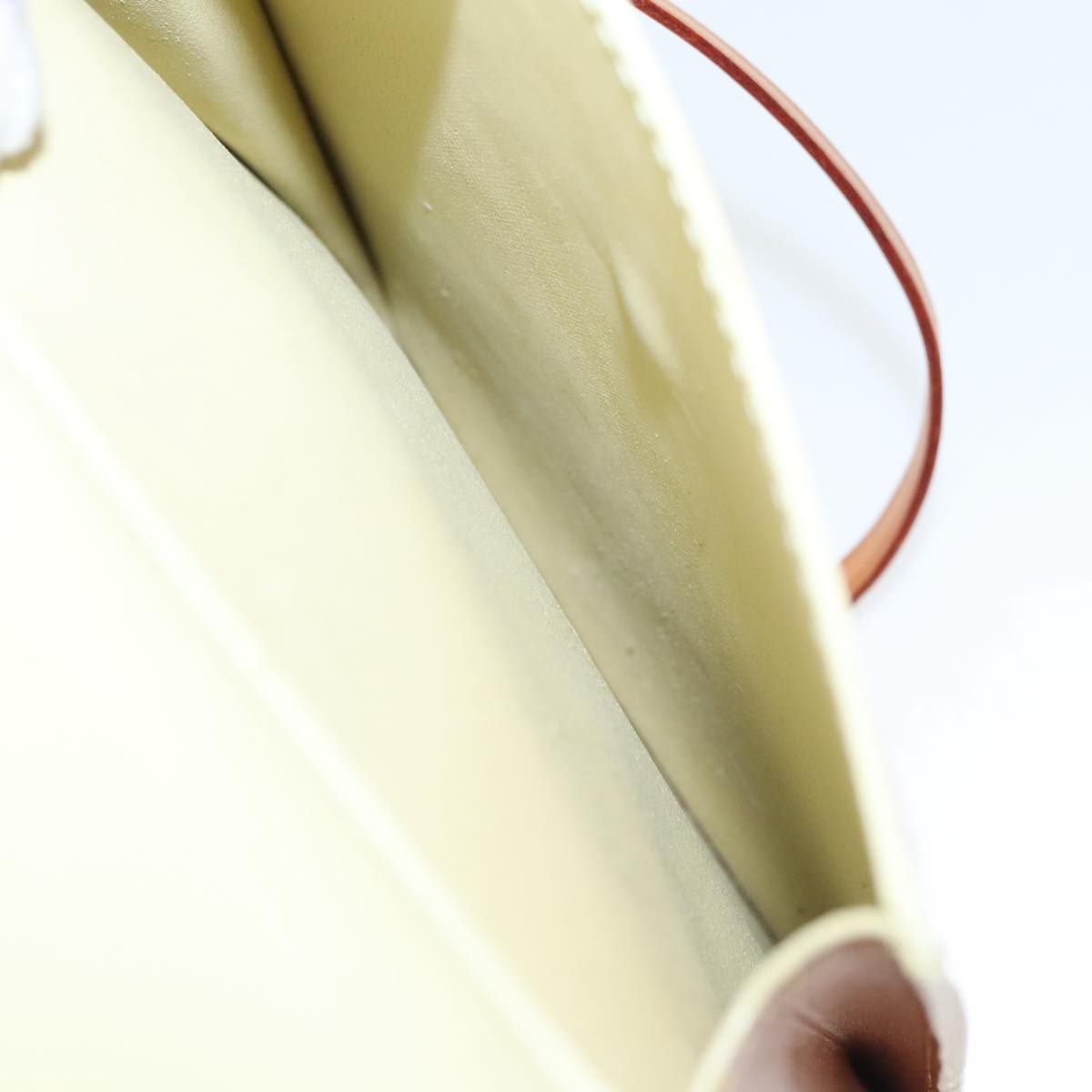 Louis Vuitton Mott Yellow Patent Leather Shoulder Bag