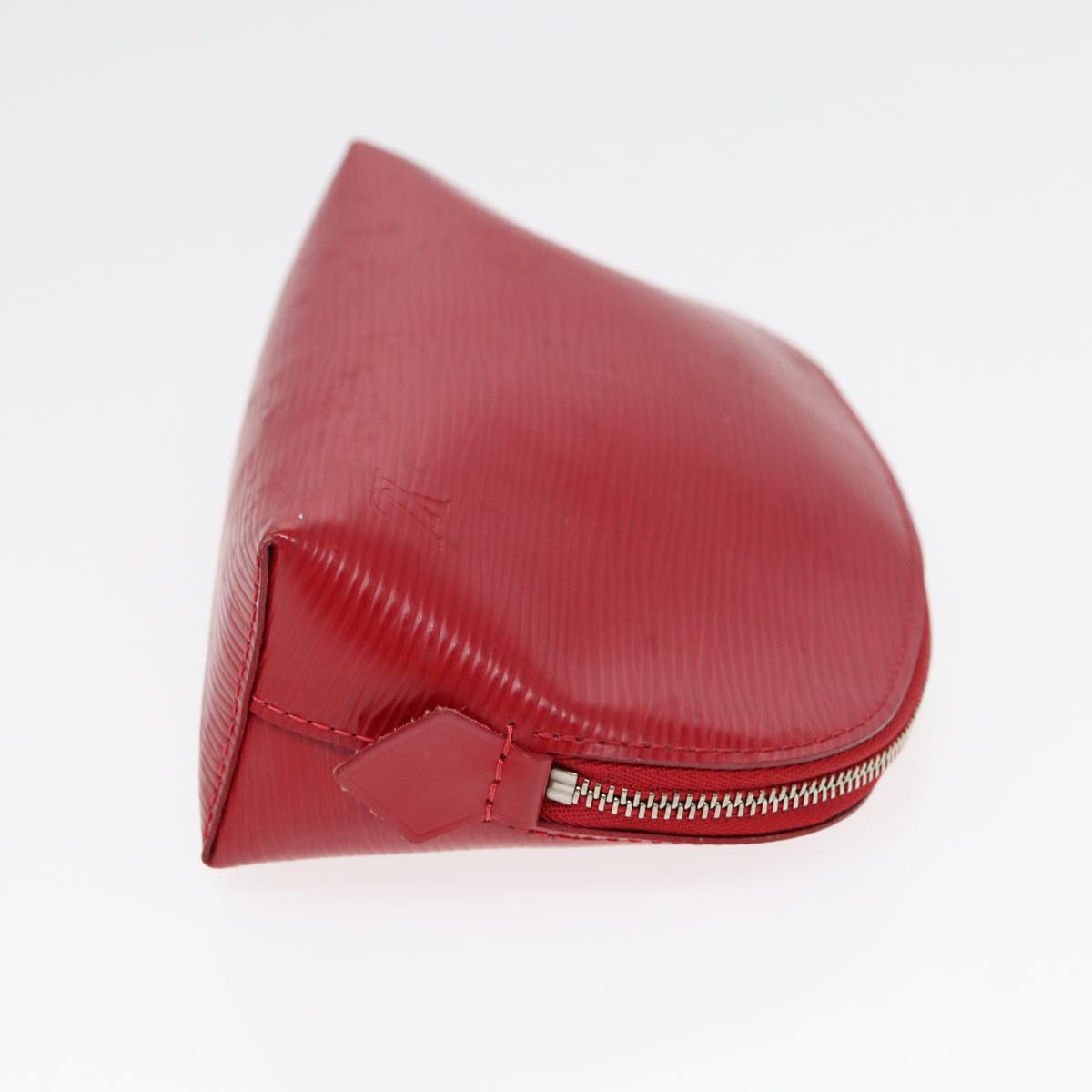 Louis Vuitton Cosmetic Pouch Red Leather Clutch Bag