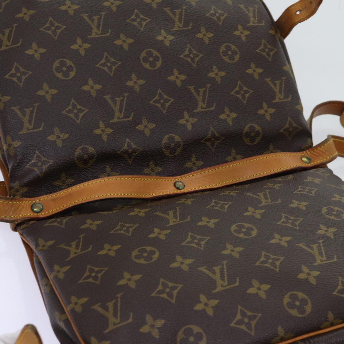 Louis Vuitton Saumur Brown Canvas Shoulder Bag