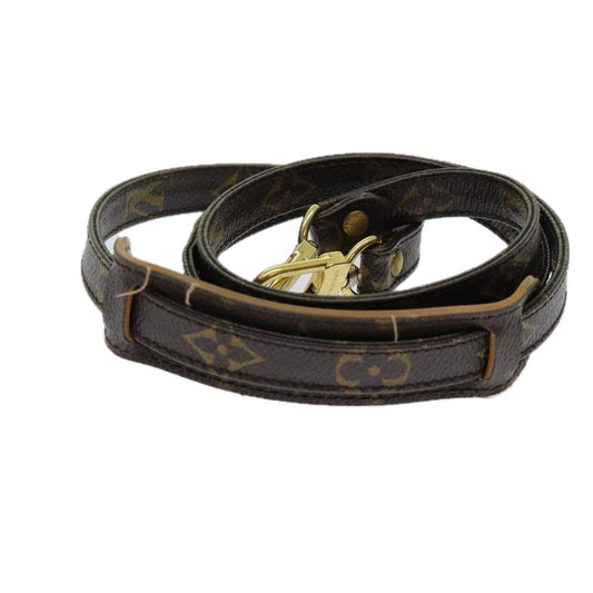 Louis Vuitton Shoulder Strap Brown Canvas Bag Jewelry ()